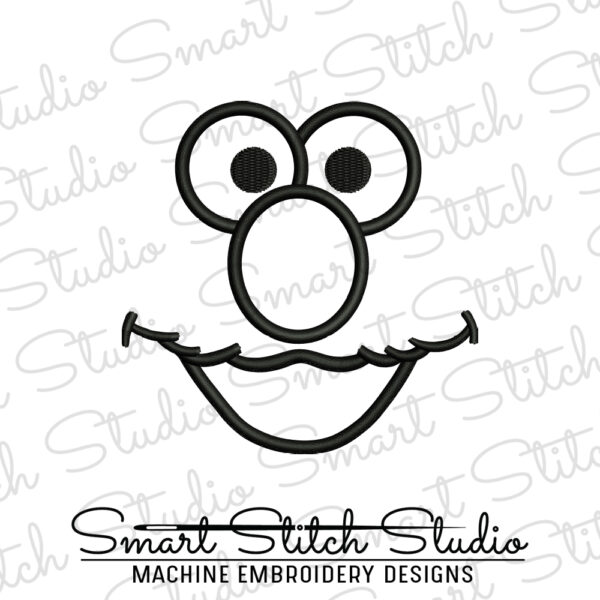 Elmo Face Applique File