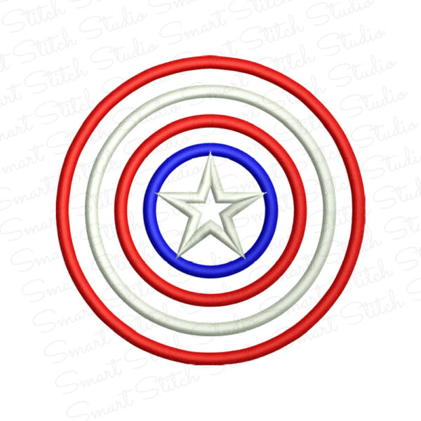 Captain America Applique Design