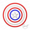 Captain America Logo Applique Design