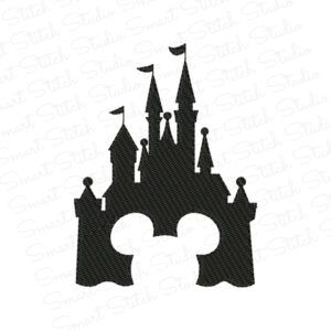 Mickey Disney Castle Embroidery Design