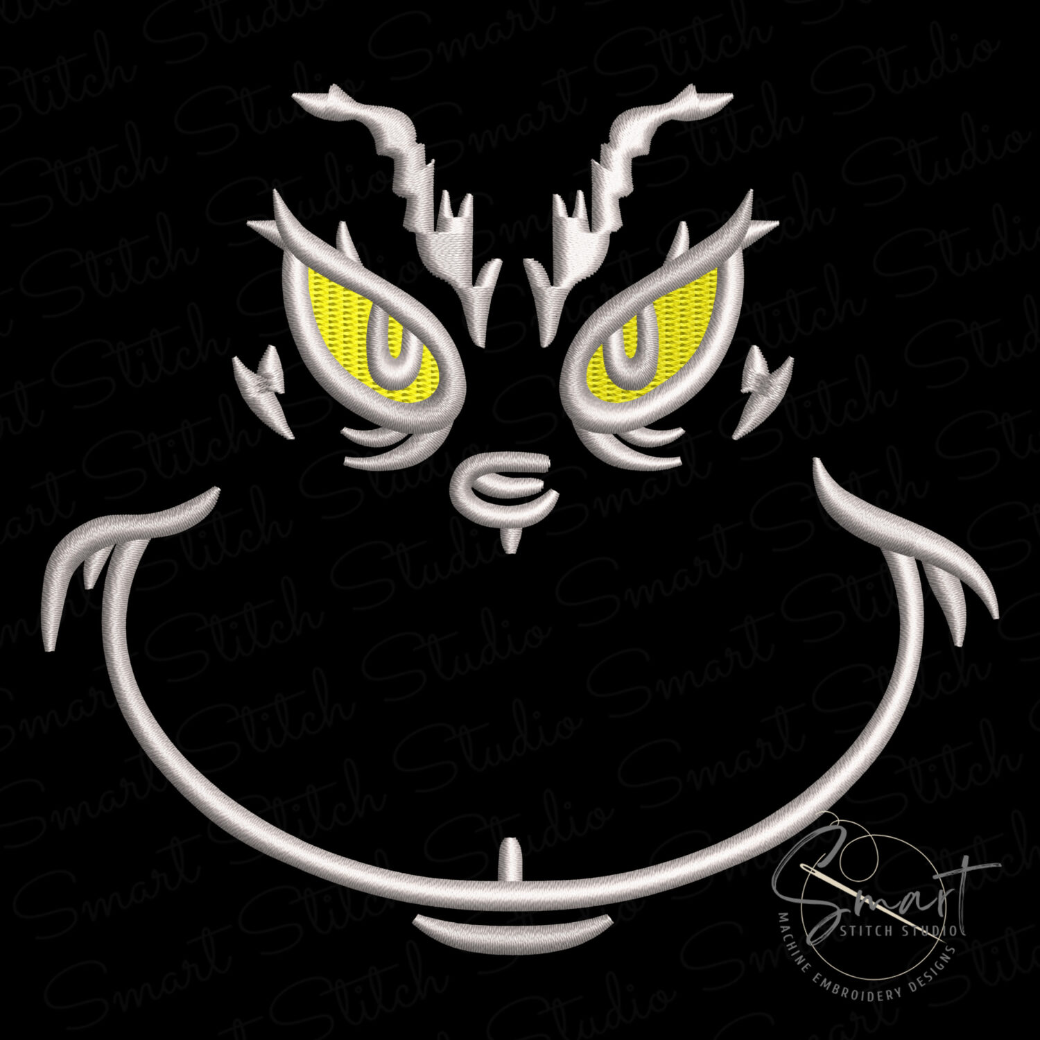 Grinch Embroidery Design Mean One Smart Stitch Studio