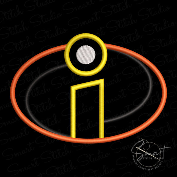 Incredibles Applique Machine Embroidery File