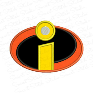 Incredibles Logo Applique Embroidery Design