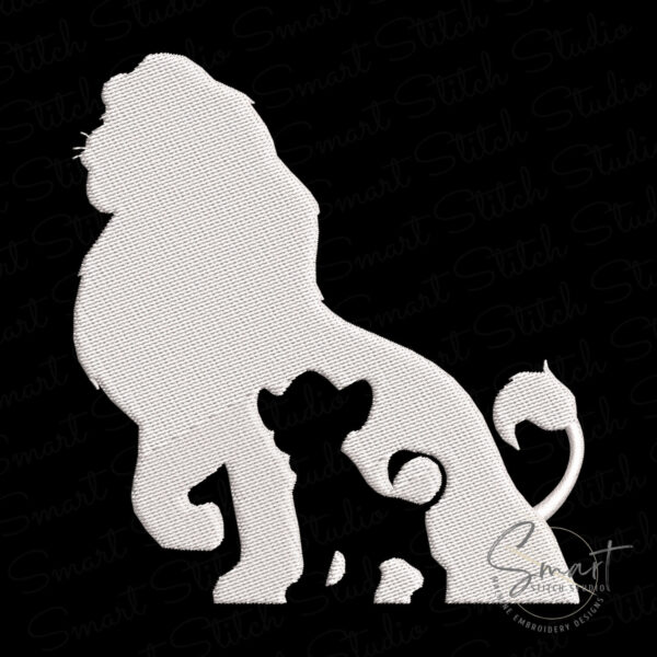 Lion King Embroidery Design
