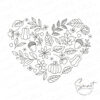 Autumn Leaves Heart Embroidery Design
