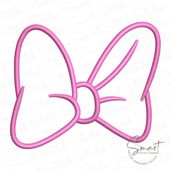 Disney Minnie Bow Embroidery Applique Design