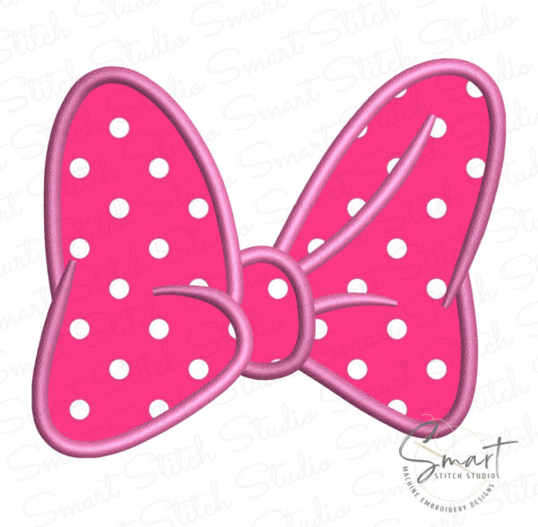 Minnie Bow Applique Design
