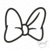 Minnie Bow Applique Embroidery File