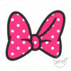 Minnie Mouse Bow Applique Design