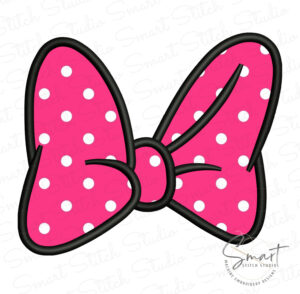 Minnie Mouse Bow Applique Design Minnie Mouse Bow Applique Design