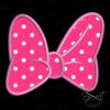 Princess Bow Applique Embroidery File