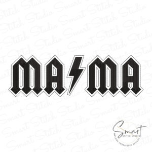 acdc-mama-embroidery-design Acdc Mama embroidery design machine embroidery file for moms