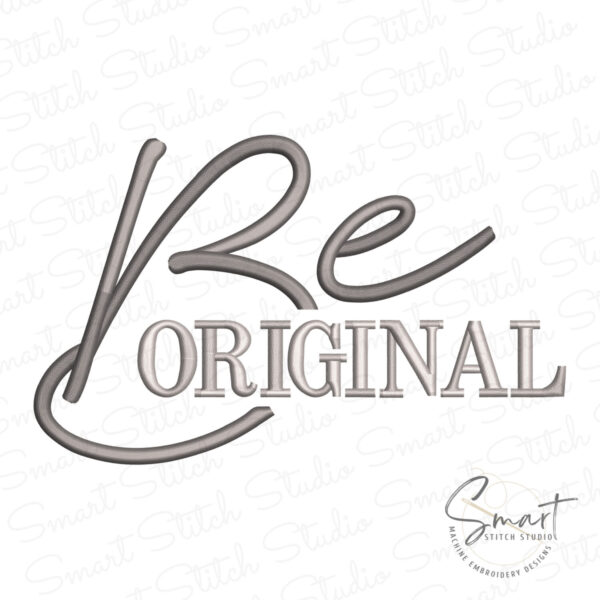 Be Original Machine Embroidery Design