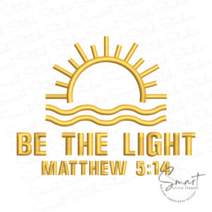 Be The Light Embroidery Design