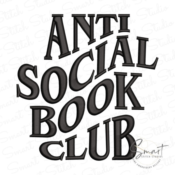 Book Club Machine Embroidery Download