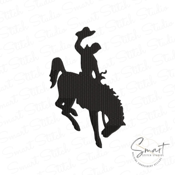 Cowboy On Horse Embroidery Design