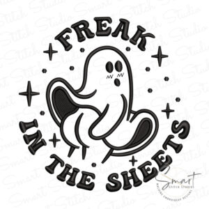 Freak In The Sheets Embroidery Design