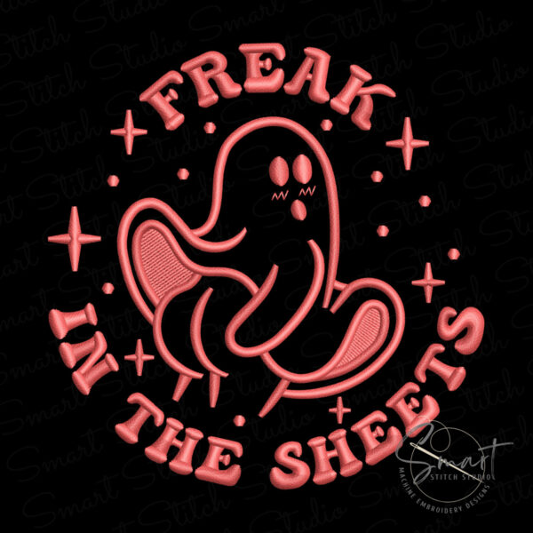 Funny Ghost Embroidery Design