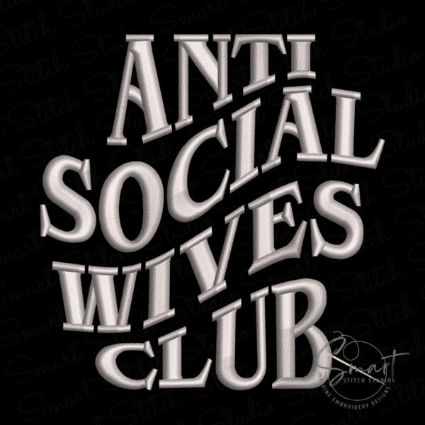 Funny Wives Club Embroidery Download