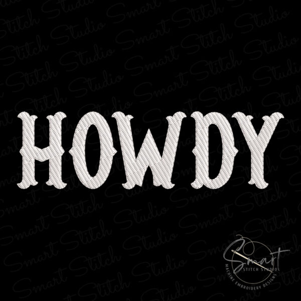Howdy Embroidery File