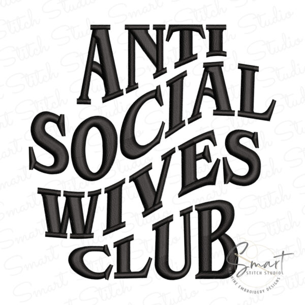 Wives Club Machine Embroidery File