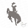 Cowboy embroidery design digital machine embroidery file