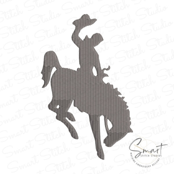 Cowboy embroidery design digital machine embroidery file