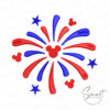 Disney Firework Embroidery Design