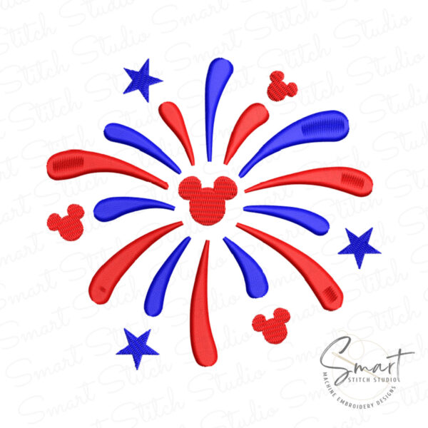 Disney Firework Embroidery Design