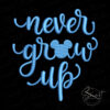 Disney Peter Pan Quote Embroidery Design