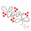 Love Embroidery Design
