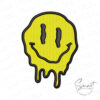 Melting Smiley Face Embroidery Design