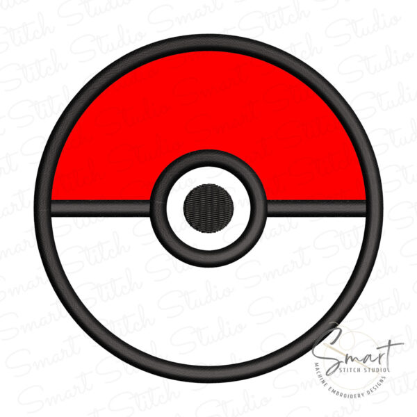 Pokeball Applique Design