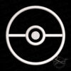 Pokeball Applique Machine Embroidery Design