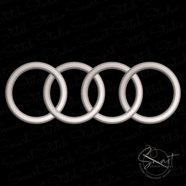 Audi Rings Embroidery File