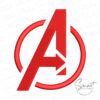 Avengers A Embroidery Design Avengers Logo Embroidery Design