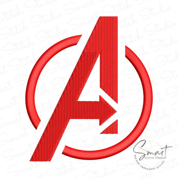 Avengers A Embroidery Design Avengers Logo Embroidery Design