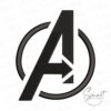 Avengers Logo Embroidery Design Avengers Logo Embroidery Design