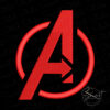 Avengers Sign Embroidery File Avengers Sign Embroidery File