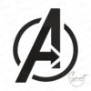 Avengers Symbol Embroidery Design Avengers Logo Embroidery Design
