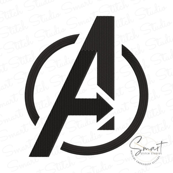 Avengers Symbol Embroidery Design Avengers Logo Embroidery Design