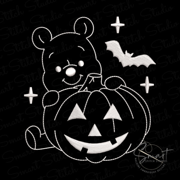 Halloween Winnie Pooh Embroidery File Halloween Winnie Pooh Embroidery File