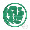 Hulk Fist Applique Design