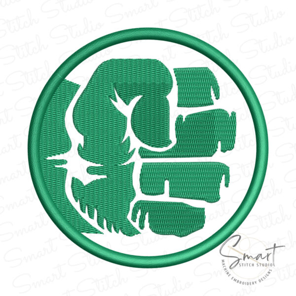 Hulk Fist Applique Design