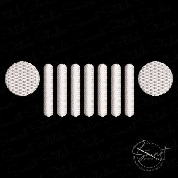 Jeep Grill Emblem Embroidery