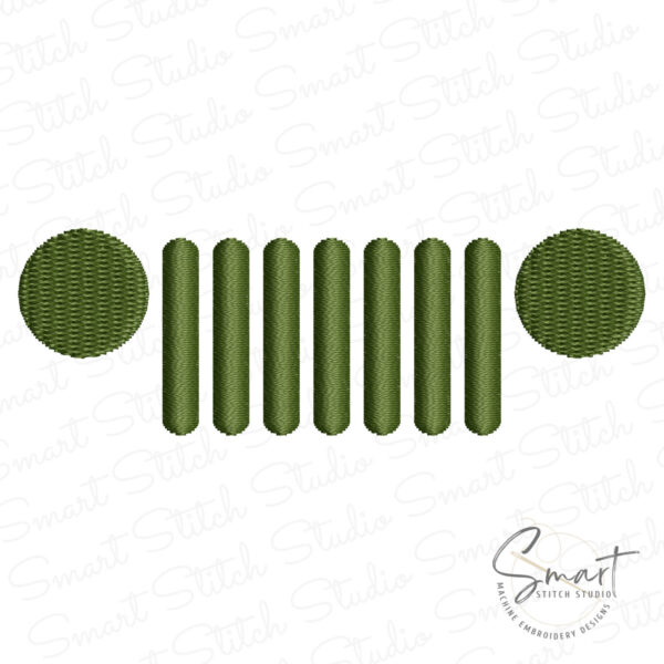Jeep Grill Embroidery Design