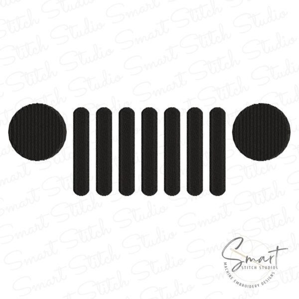 Jeep Wrangler Grill Embroidery Design