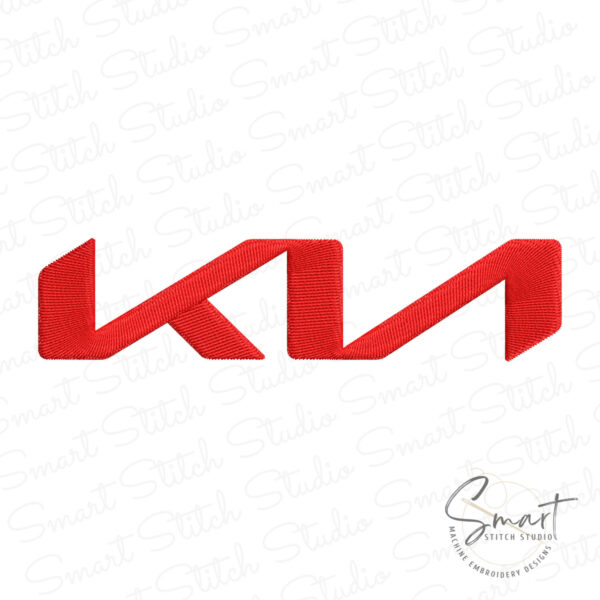 Kia New Logo Embroidery Design