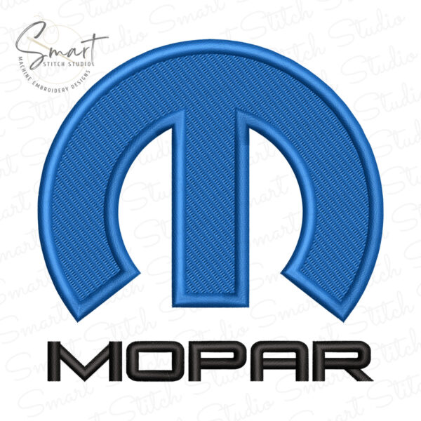 Mopar Logo Embroidery Design