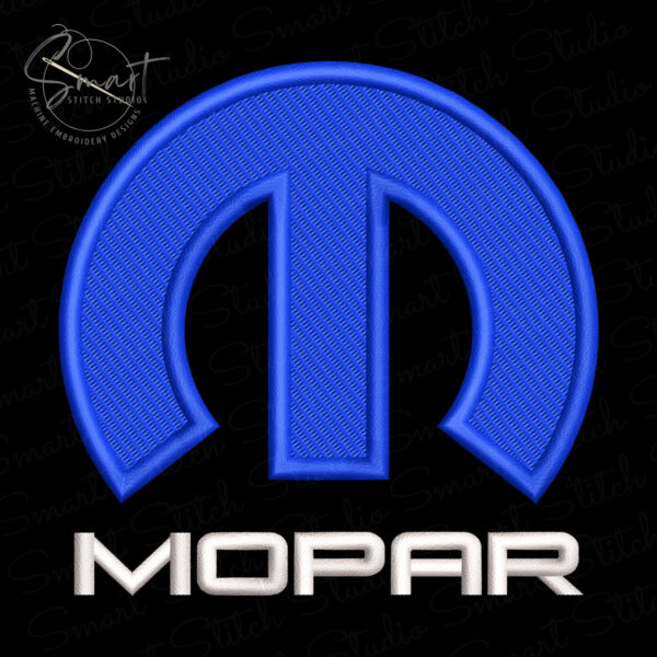 Mopar Symbol Machine Embroidery Design
